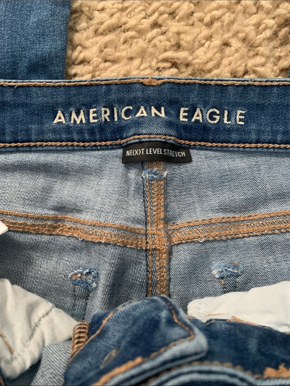 American Eagle High Rise Skinny Kick Jeans - Picture 6 of 9